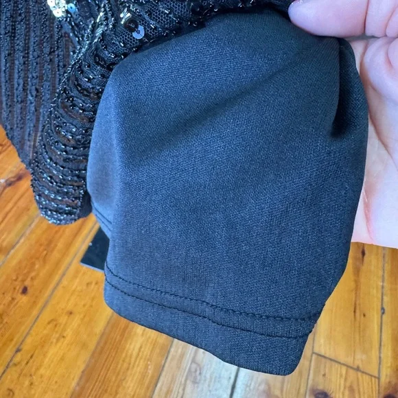 Elegant Black and Gold Embellished Dress - Picture 10 of 13